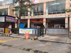 海南?？谲嚺谱R別加廣告道閘